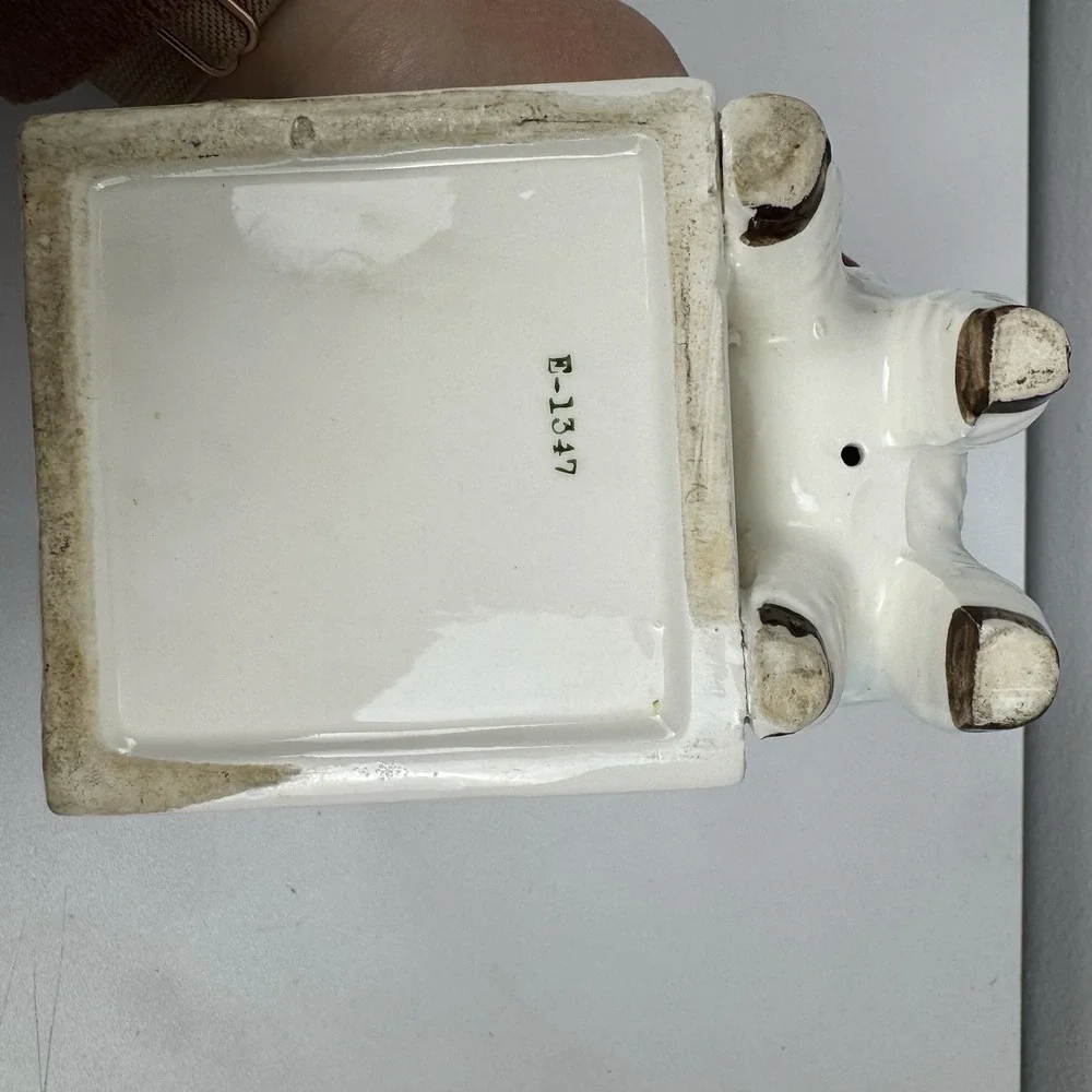 Vtg Inarco‎ Japan Baby Lamb Planter ABC Block Nursery Kitsch 1950s